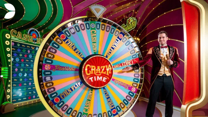 Evolution Crazy Time 54-Slice Live Wheel